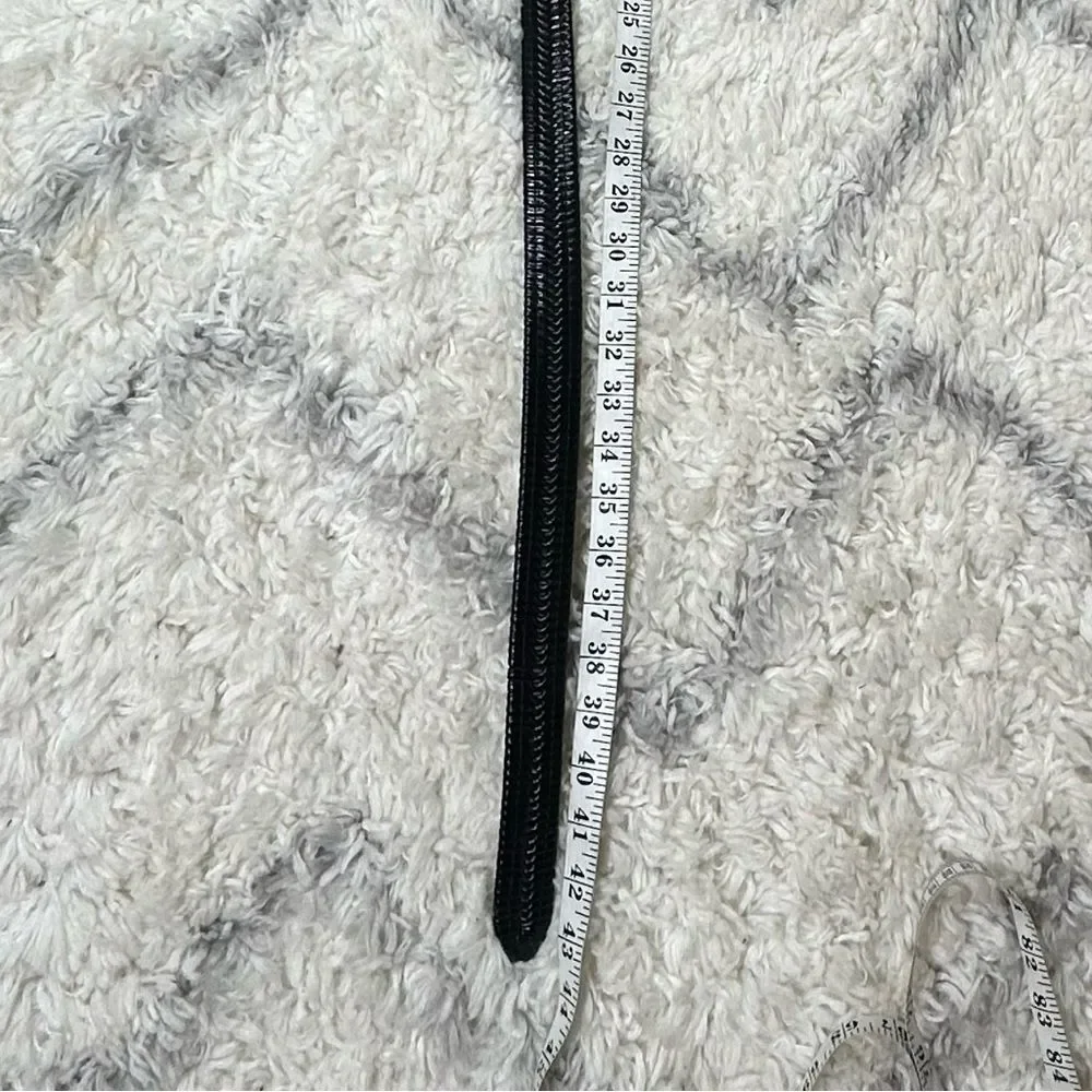 Elegant Black Leather Belt with Silver Buckle